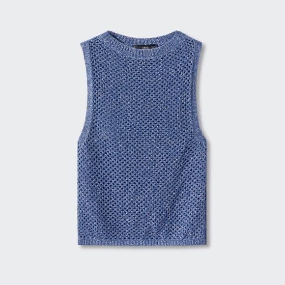 RARE!!! MANGO Co-Ord Set Knit Crop Top + Fringed Midi Skirt NWT - Picture 15 of 16